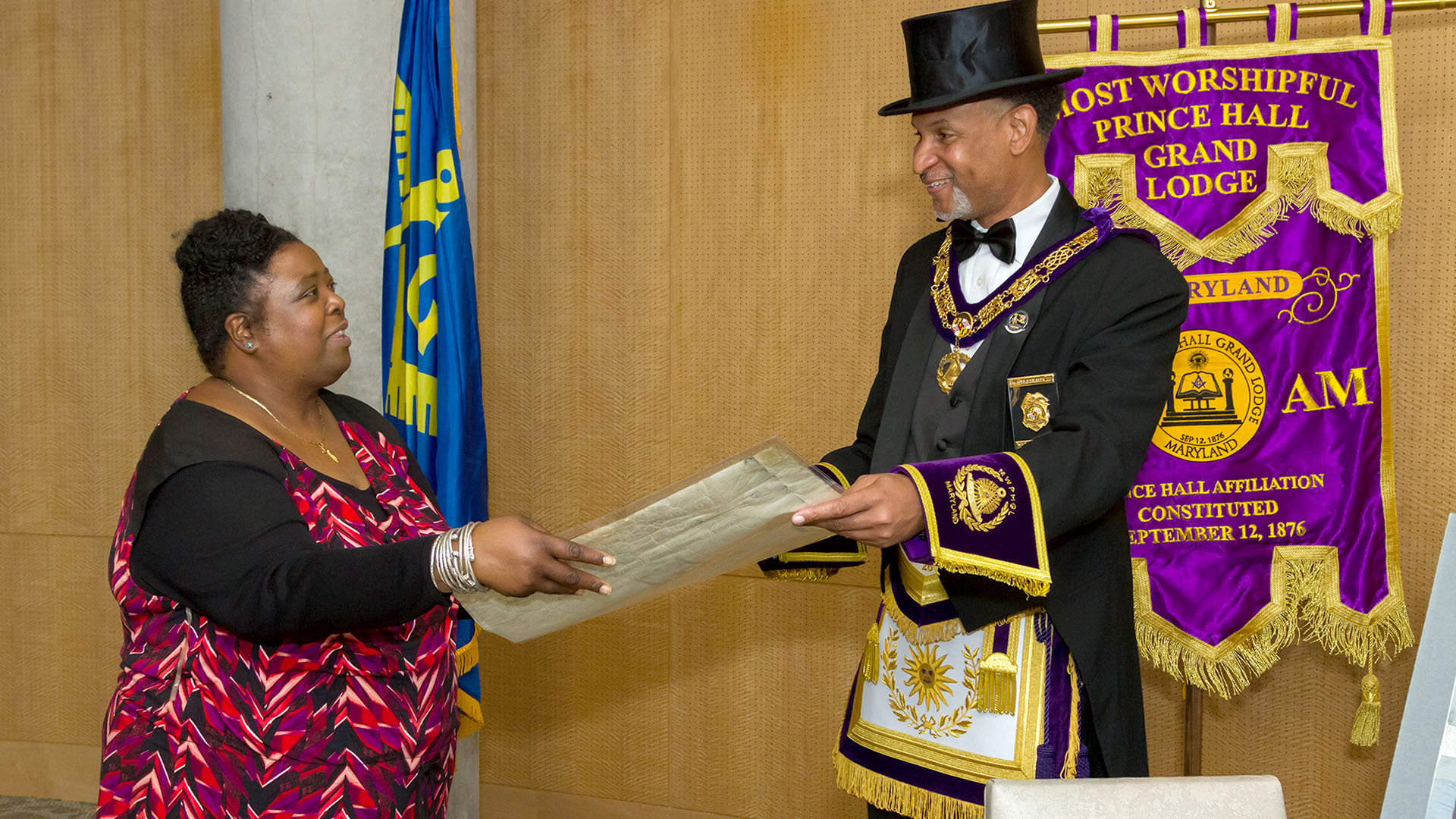 Prince Hall Grand Lodge Lends Artifacts to State University to